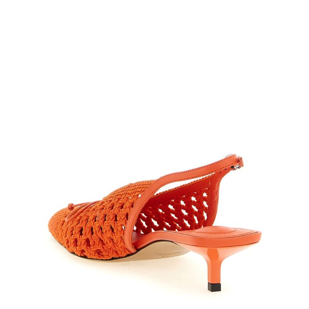 Jacquemus Orange Polyester Mid Heel Women's Pumps - Picture 4 of 5